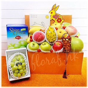 M37   中秋月餅水果禮盒 - 日本晴王、奇華奶皇月餅 M37   中秋月餅水果禮盒 - 日本晴王、奇華奶皇月餅